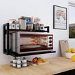 Load image into Gallery viewer, Wall Mount Metal Microwave Stand