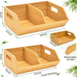 Load image into Gallery viewer, Set Bamboo Storage Bin, Pantry Organization