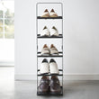 Load image into Gallery viewer, Multi-functional Tower 5 Pair Shoe Rack - Black