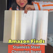 Load and play video in Gallery viewer, Stainless steel Chopping Board, food Grade Chopping board with protected sheet,Stainless steel Chopping Board