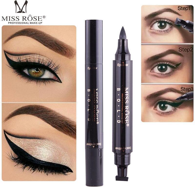 Miss Rose Eye Liner Marker With Wings Stamp