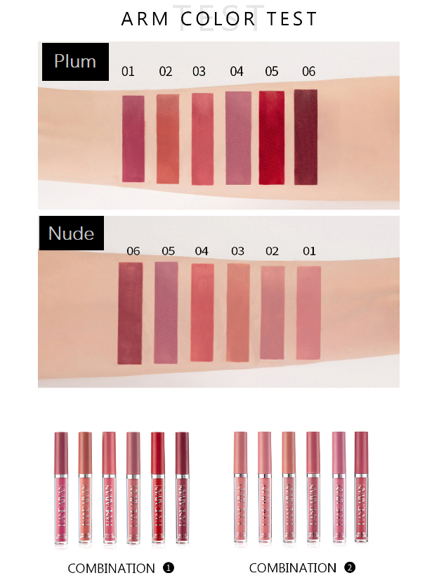 Handaiyan 6 Colors Box Liquid Matte Lipstick