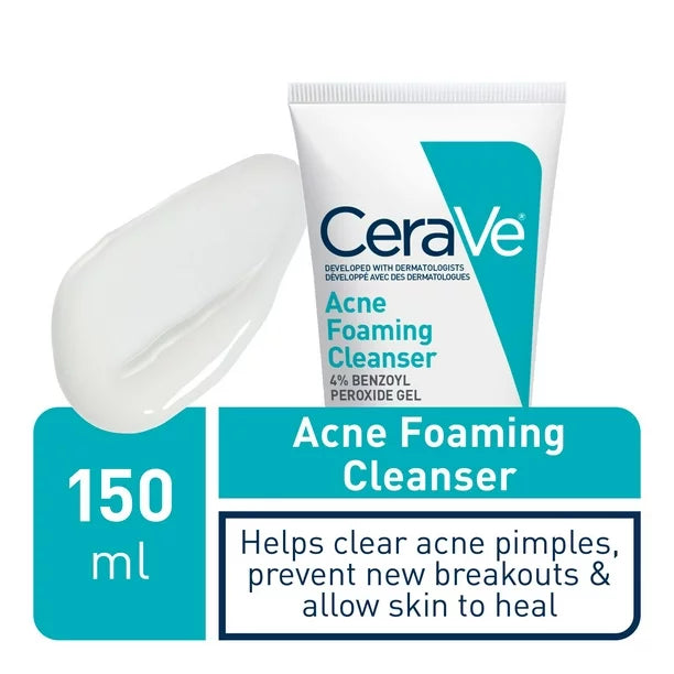 CeraVe acne foaming cream cleanser