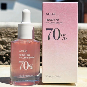 Anua Peach Glow Duo – 70 Niacin Serum (30ml) & 77 Niacin Essence Toner (250ml) | 2-Piece Skincare Set