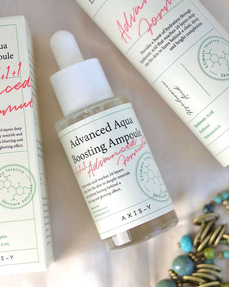 AXIS-Y Hydration & Barrier Repair Duo – Advanced Aqua Boosting Ampoule & Artichoke Intensive Skin Barrier Ampoule | 2-Piece Skincare Set