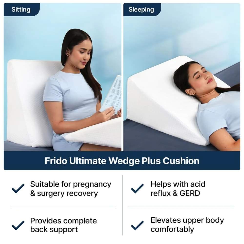 Ultimate Triangle Bed Wedge plus cushion Pillow