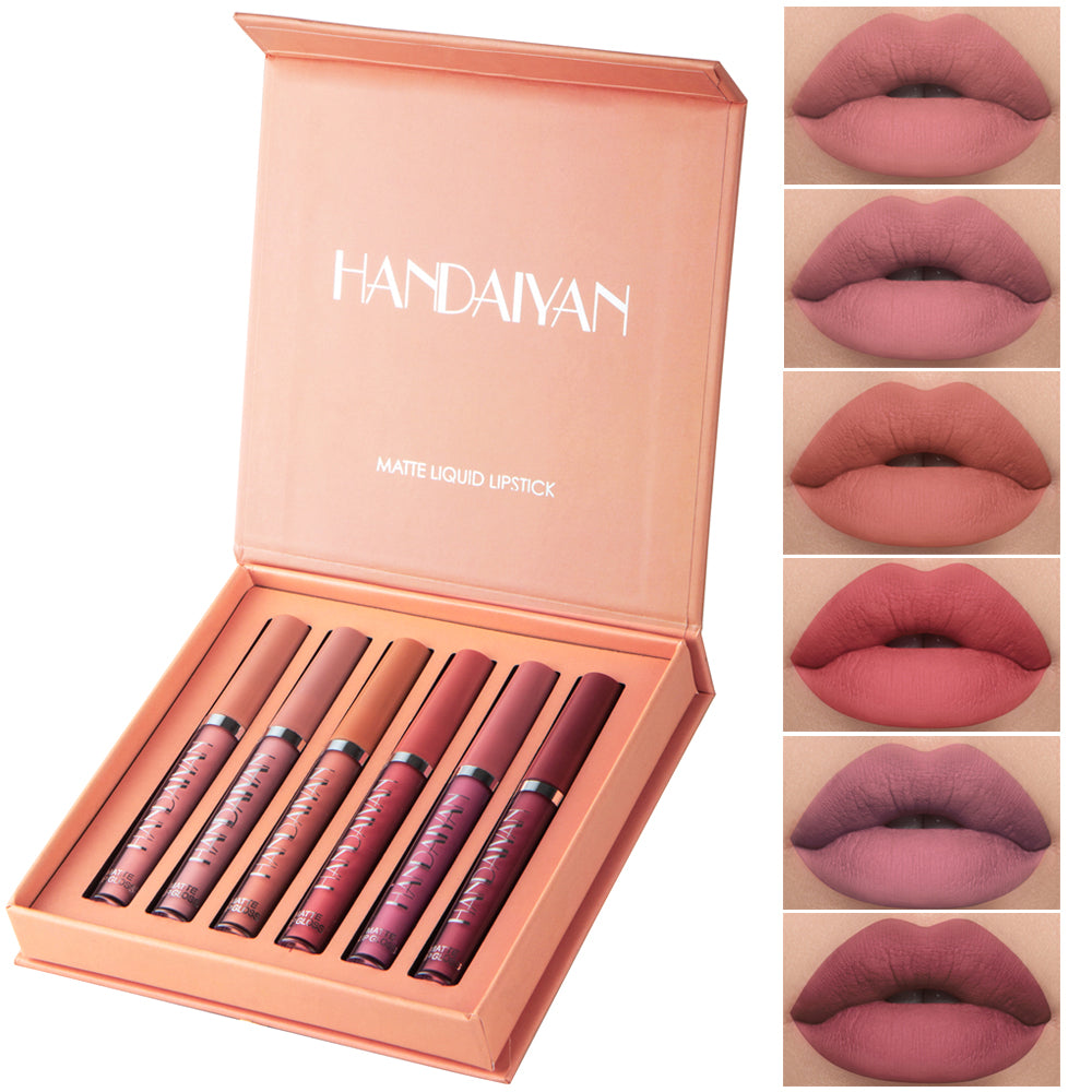 Handaiyan 6 Colors Box Liquid Matte Lipstick