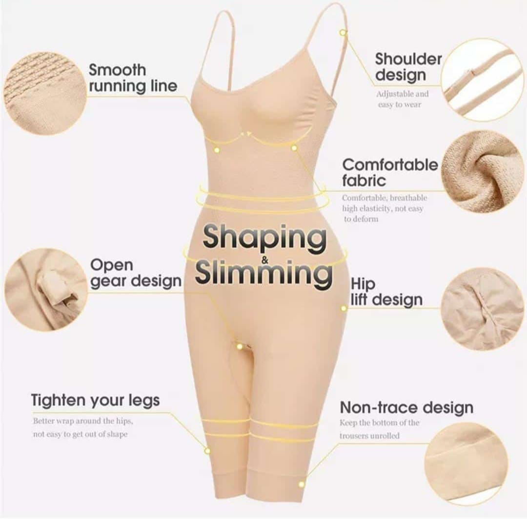 LADIES IMPORTED HIGH QUALITY PURE COTTON FULL BODY SHAPER