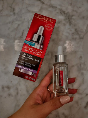 L'Oréal Paris Revitalift Serum Duo – 10% Glycolic Acid Serum & 1.5% Hyaluronic Acid Serum | 2-Piece Skincare Set
