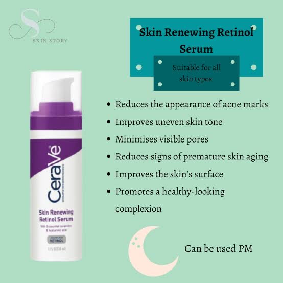 CeraVe skin renewing & resurfacing retinol serums