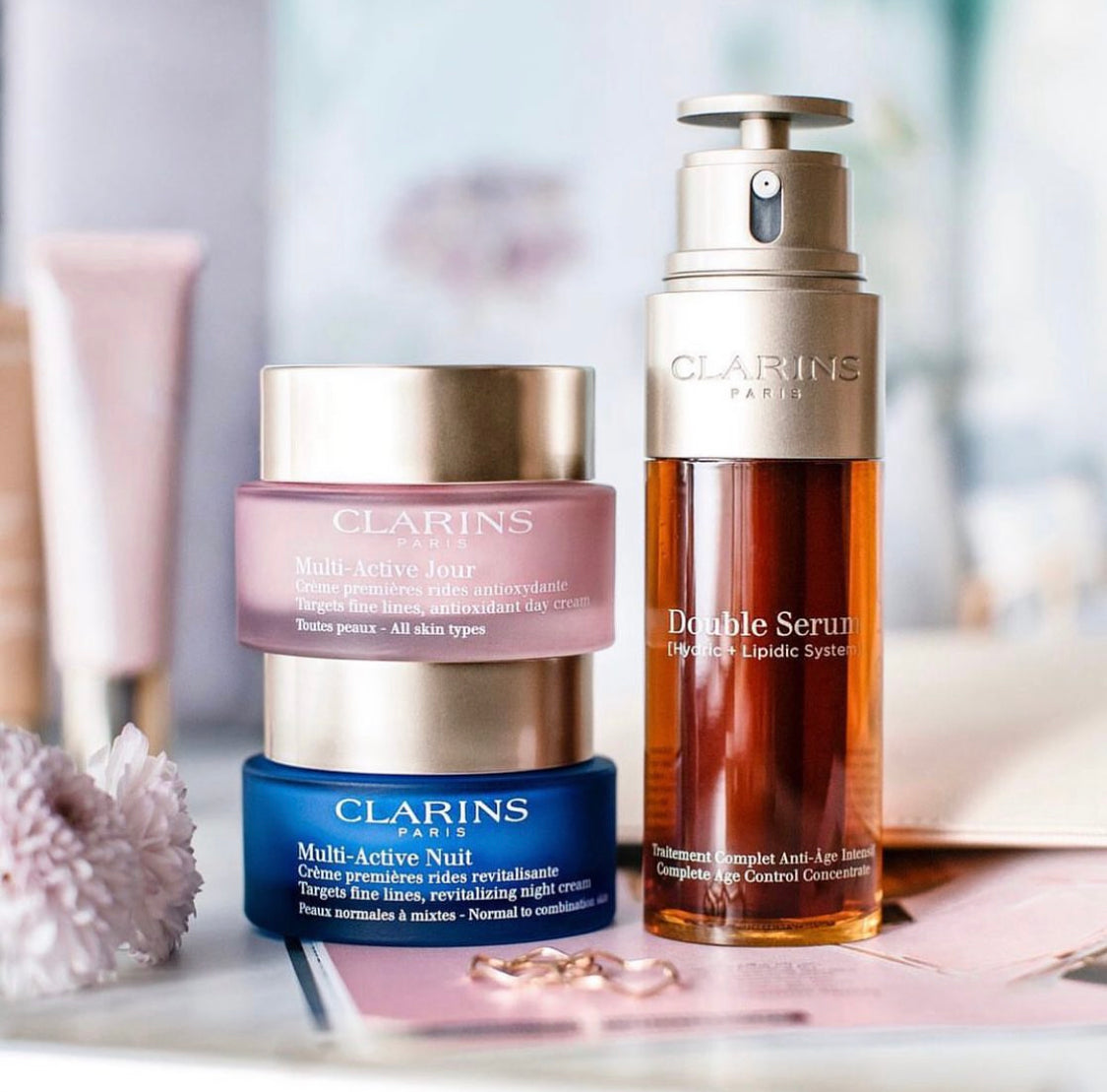 Clarins multi active beauty routine pack of 3