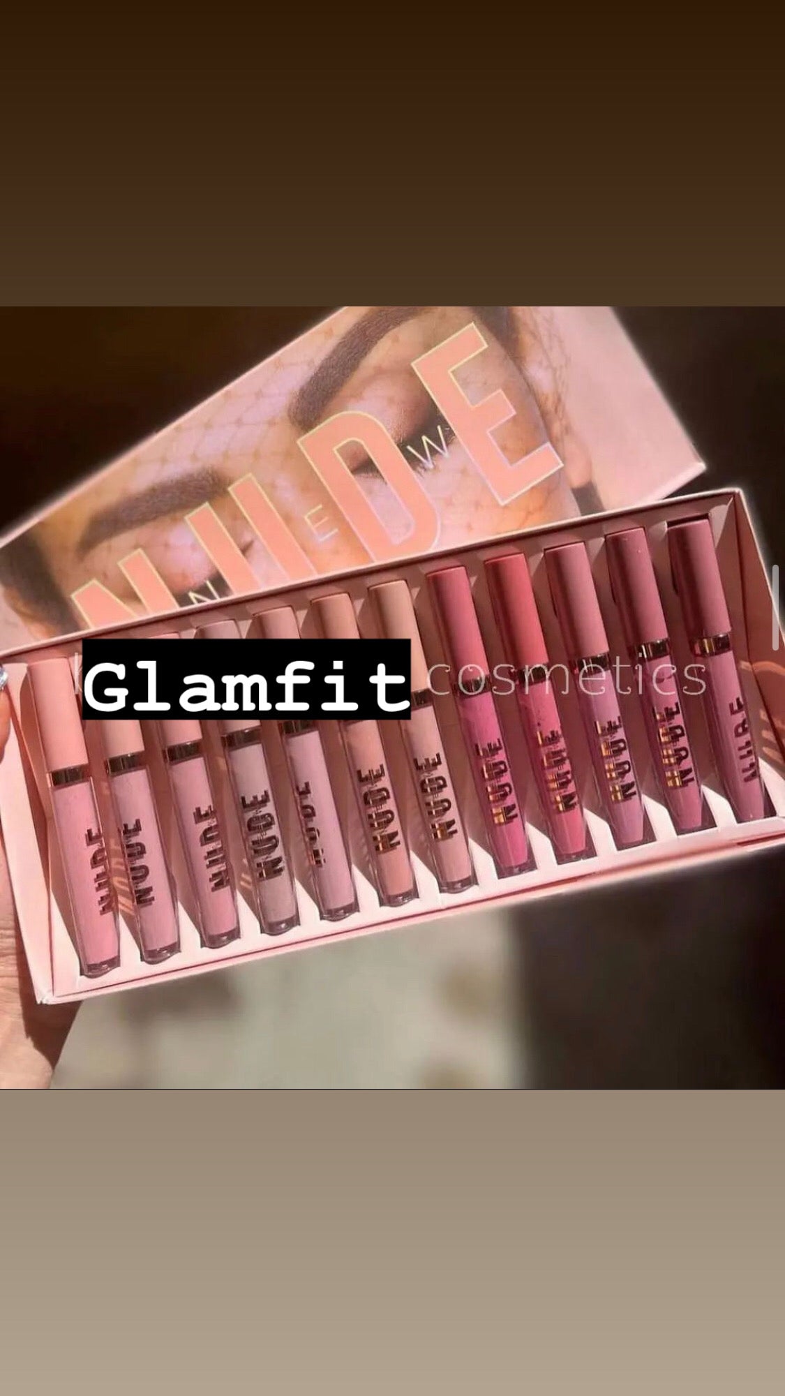 Nude lipgloss set of 12