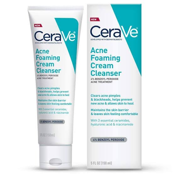 CeraVe acne foaming cream cleanser