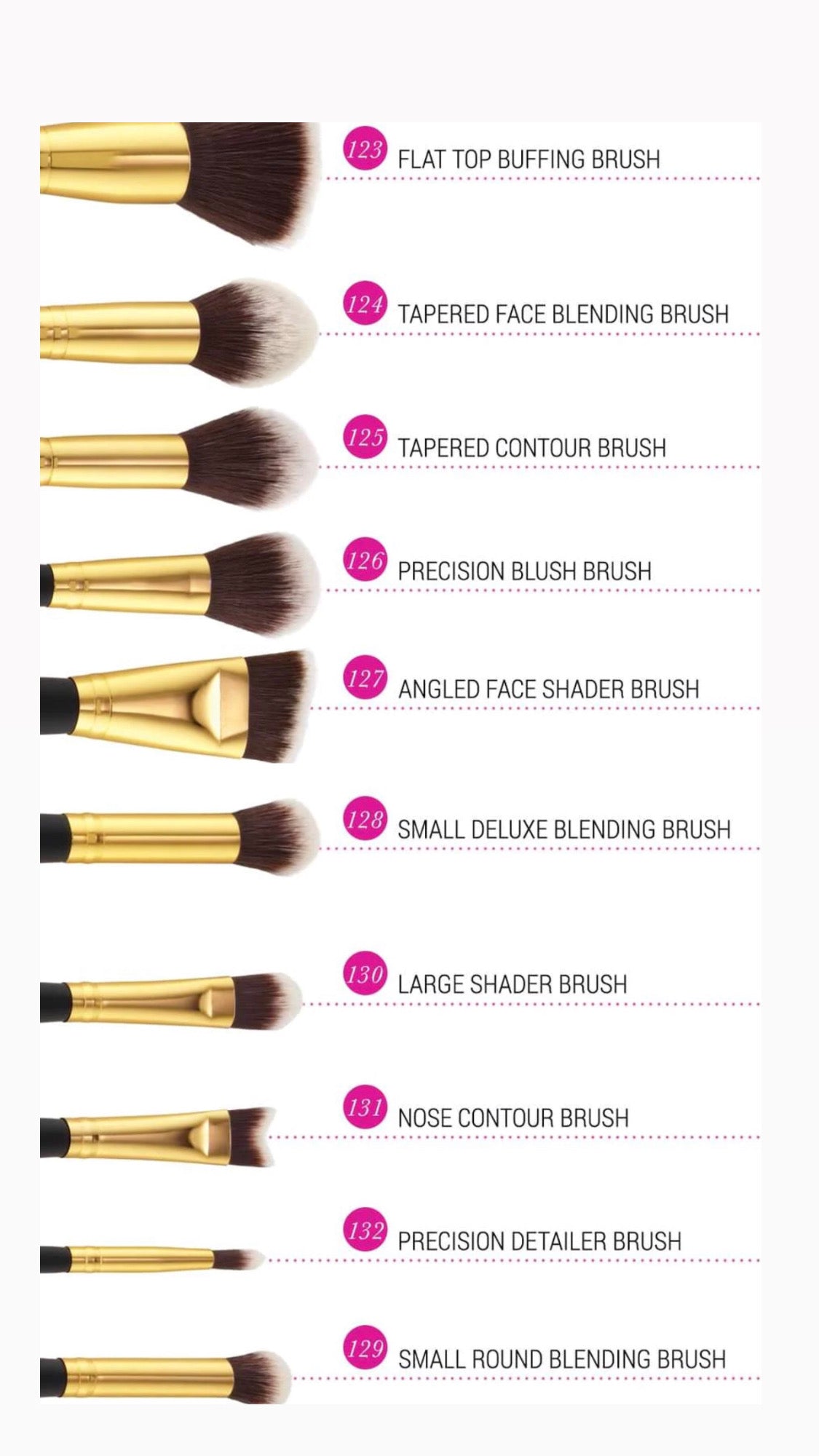 Bh cosmetics sculpt and blend 10 pcs brush set