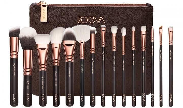 Zoeva 15pcs brown brush set