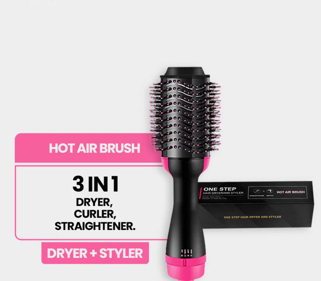 One step hair dryer and straightner