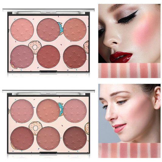 6 Color Miss Rose Blush Palette