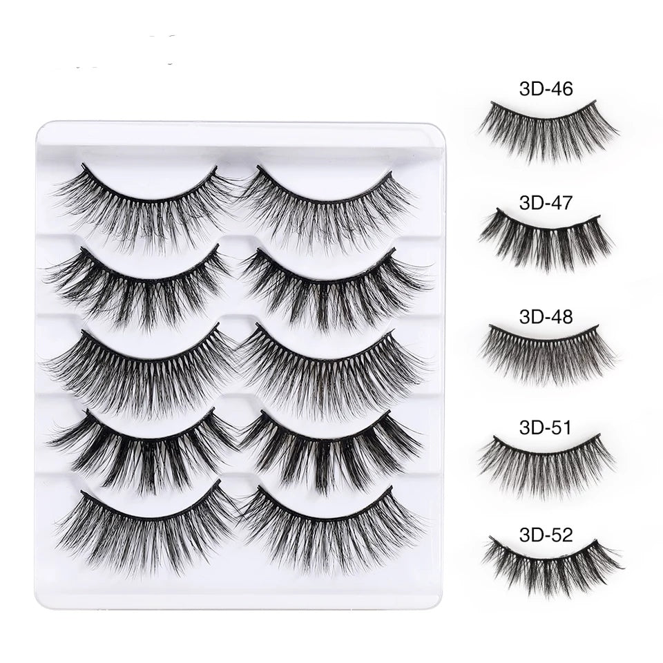 Miss Rose 3D mink lashes pack of 5