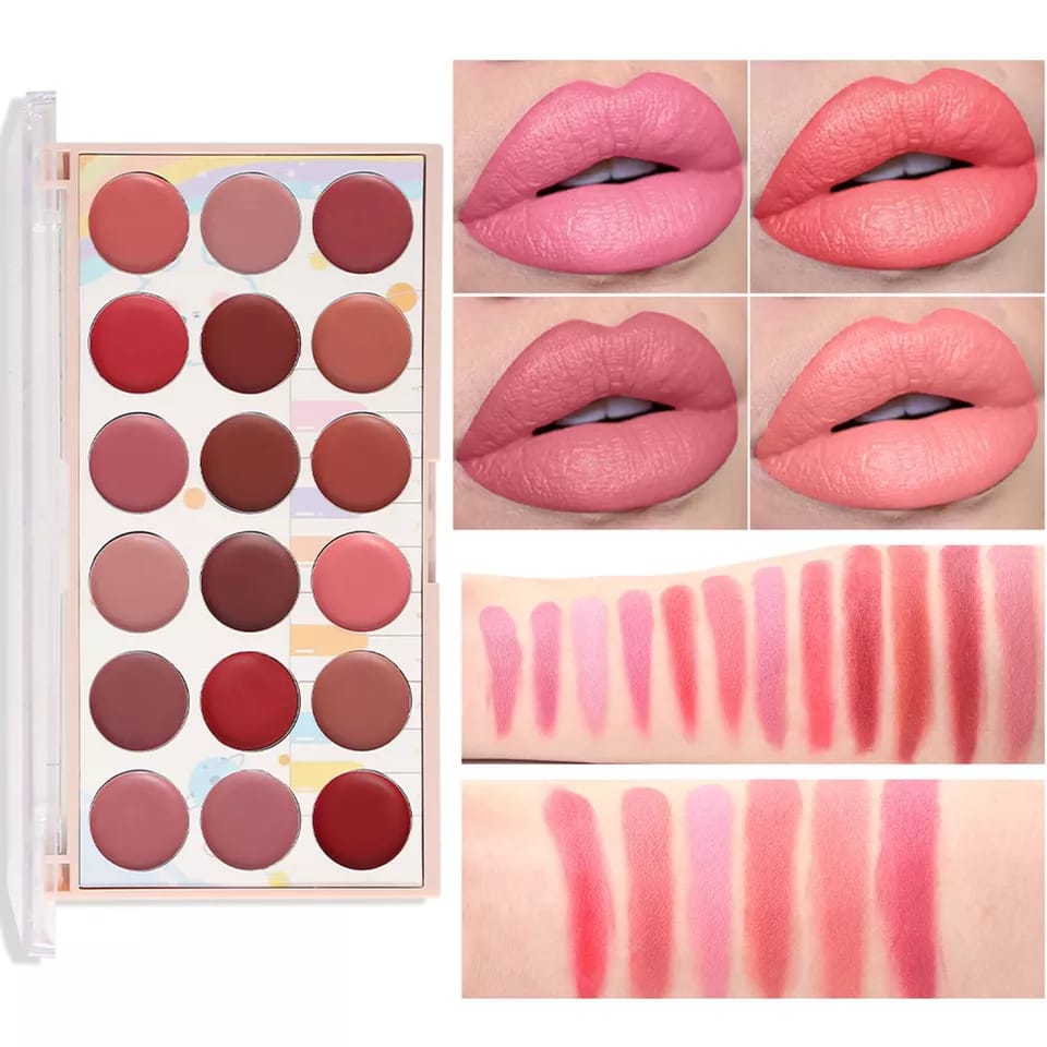 MISS ROSE NEW 18 COLORS LIPSTICK PALETTE