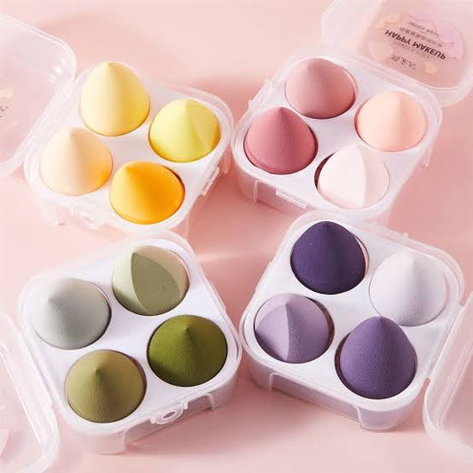 NEW BEAUTY BLENDER EGG 4 PCS SET GOURD WATER DROP PUFF MAKEUP EGG CUSHION