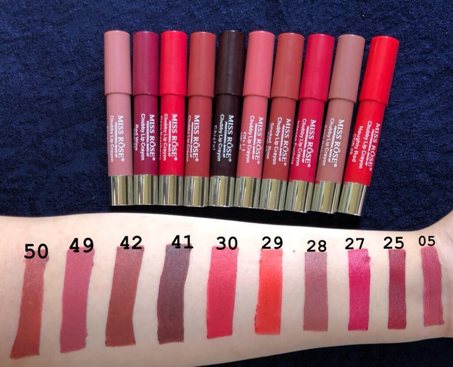 Miss rose matte lip caryons pack