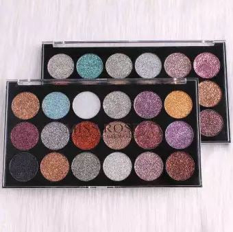 Miss Rose 18 Colour Glitter Eyeshadow Pallete