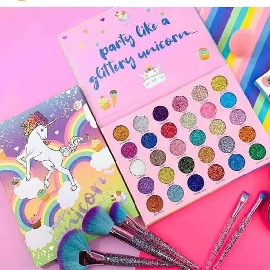 Miss Rose Unicorn 35 colors glitter eyeshadows palette