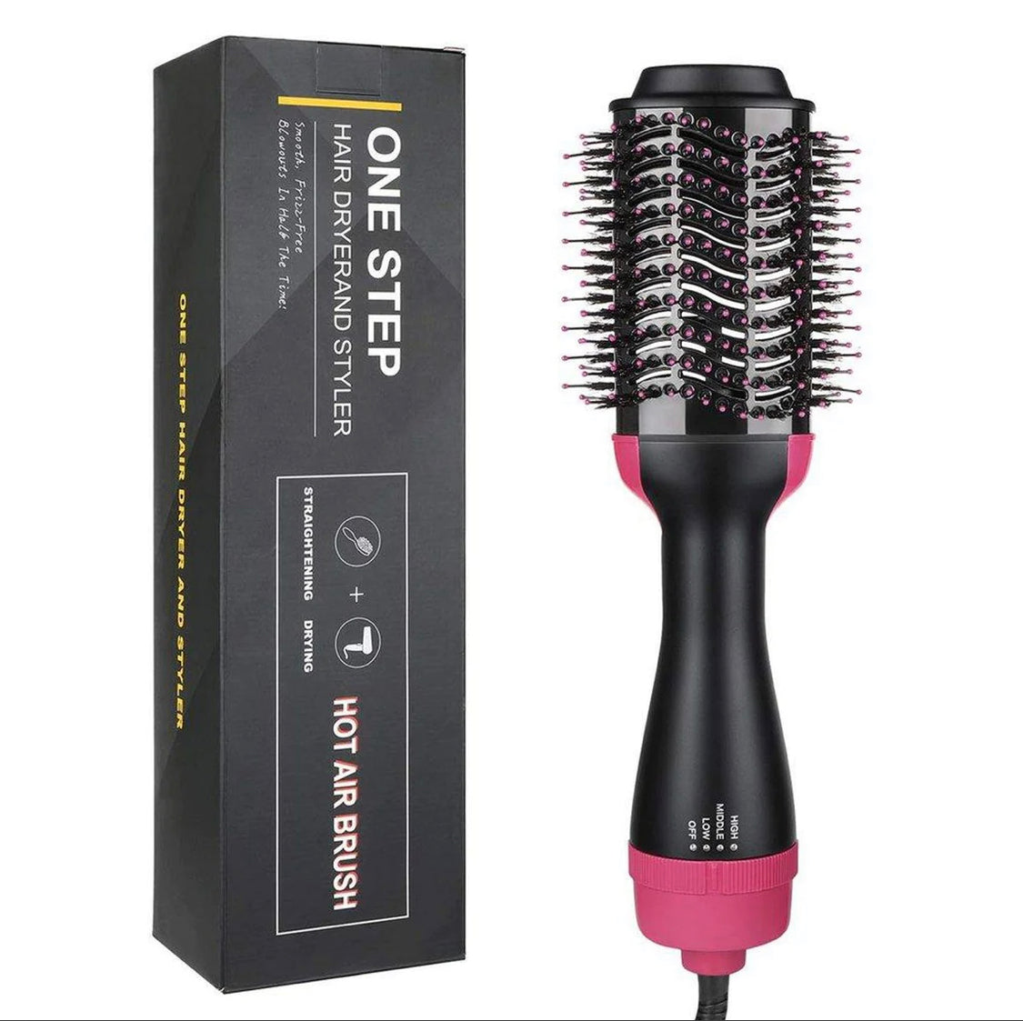 One step hair dryer and straightner